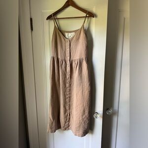Sarah button down slip dress